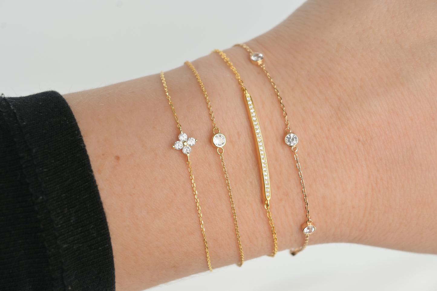 Silver Diamond Bracelets