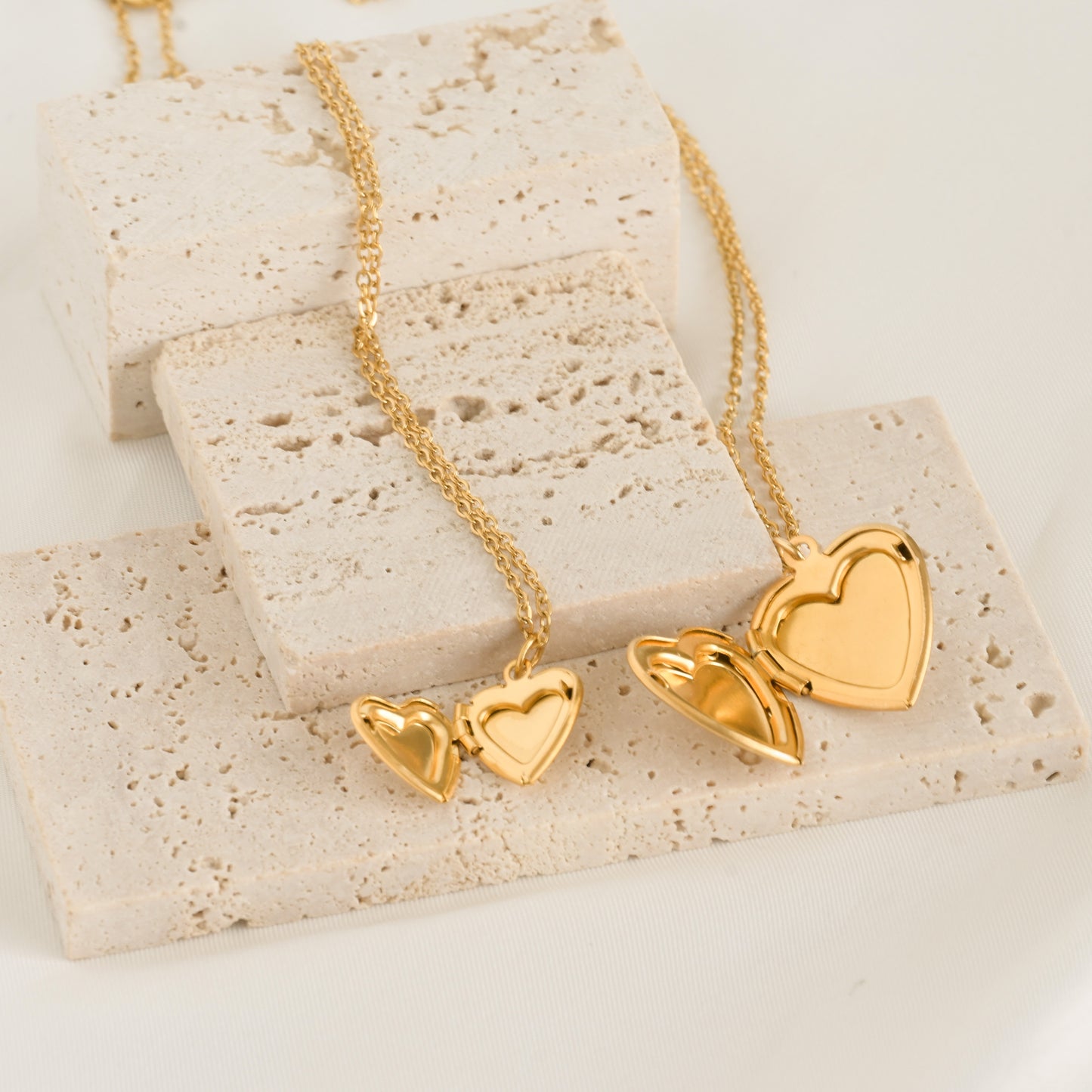 Heart Locket Pendant Necklace