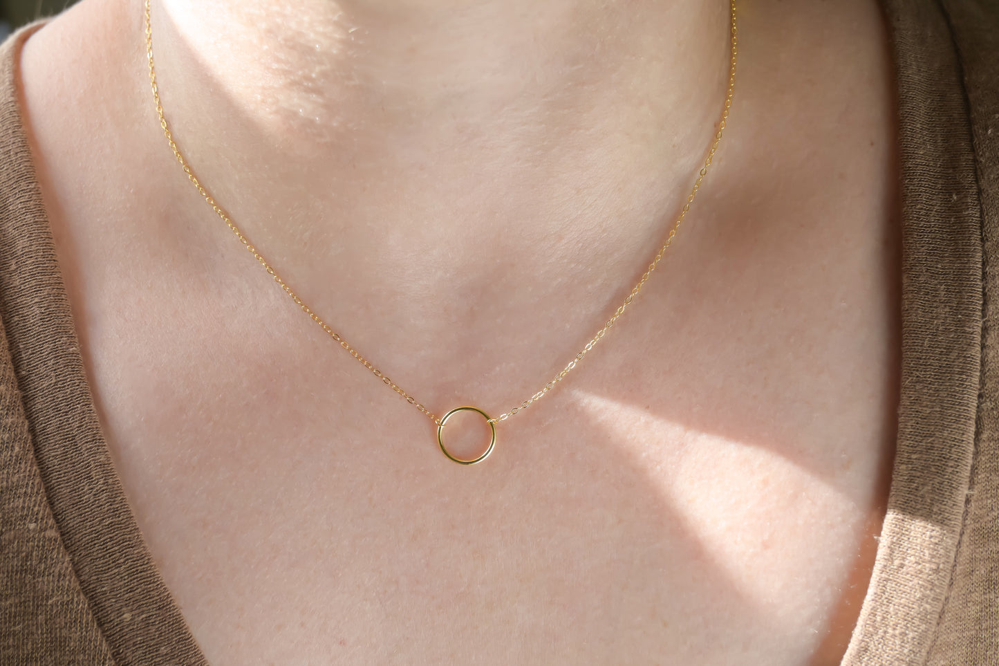 Silver Circle Necklace