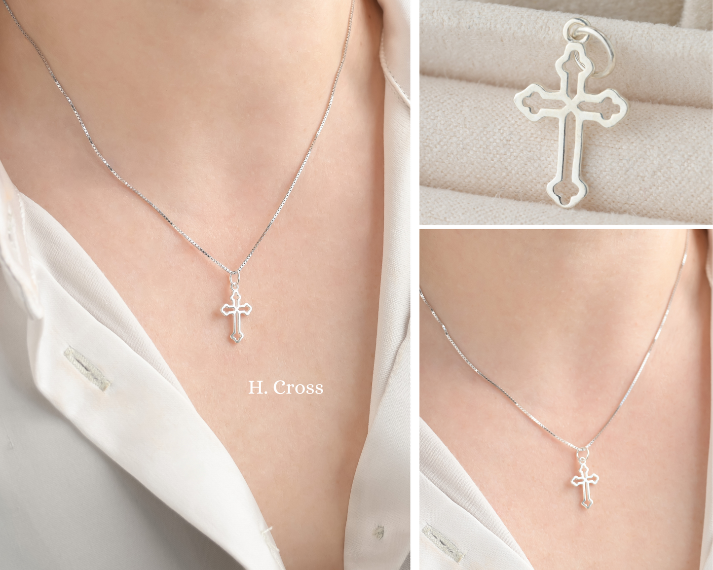925 Silver Charm Necklace Collection- SILVER