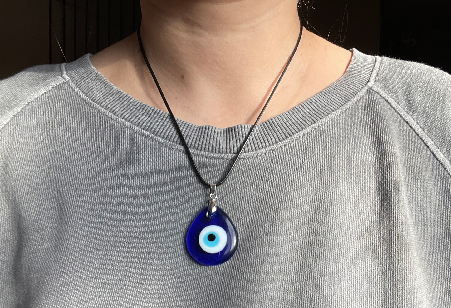 Glass Evil Eye Necklace