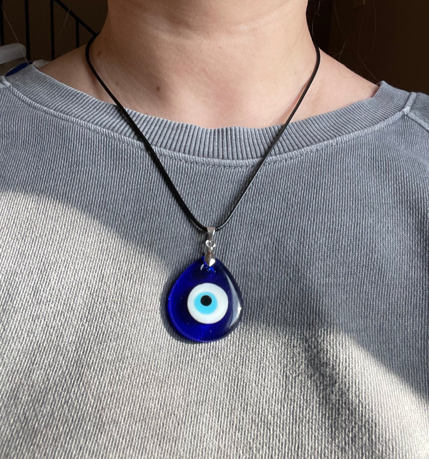 Glass Evil Eye Necklace