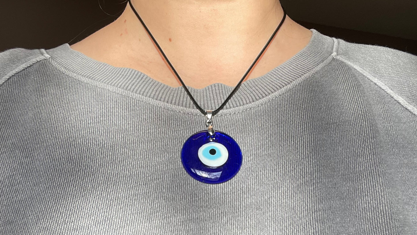 Glass Evil Eye Necklace