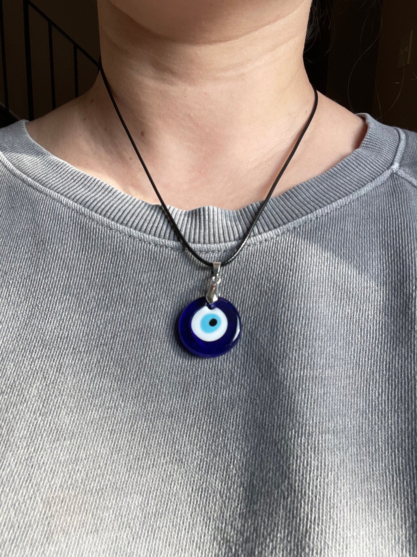 Glass Evil Eye Necklace