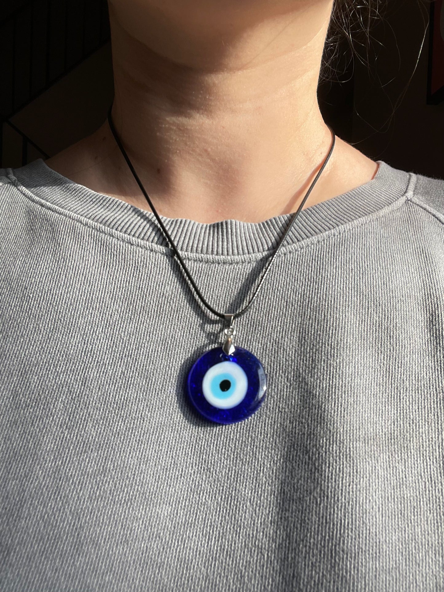 Glass Evil Eye Necklace