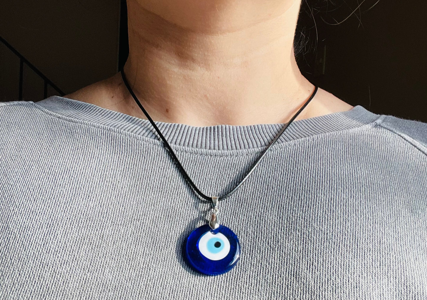 Glass Evil Eye Necklace