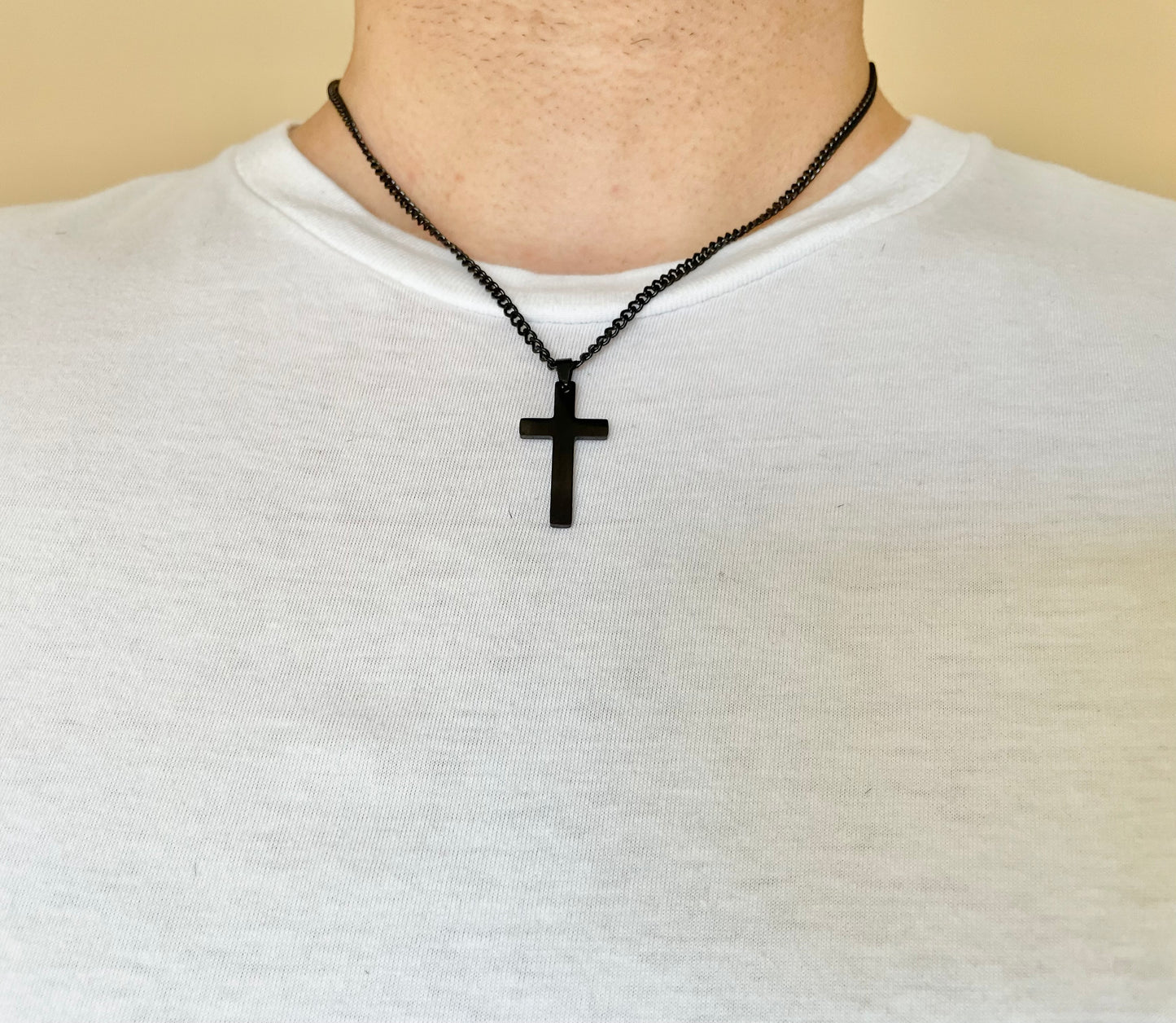 Cross Curb Necklace