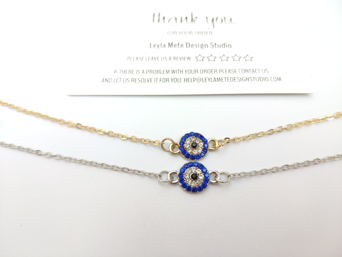 Diamond Round Eye Anklet