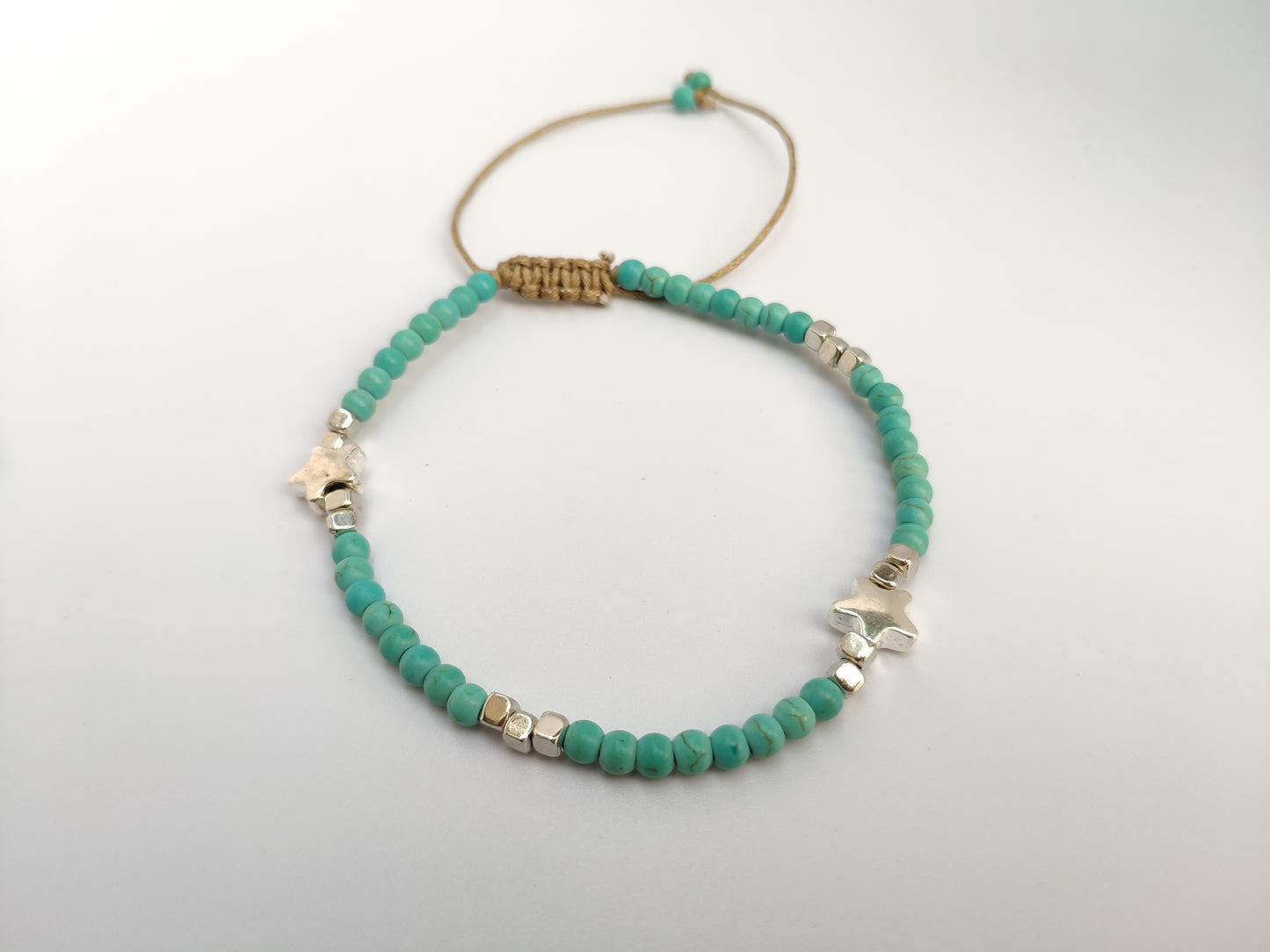 Turquoise Star Anklet