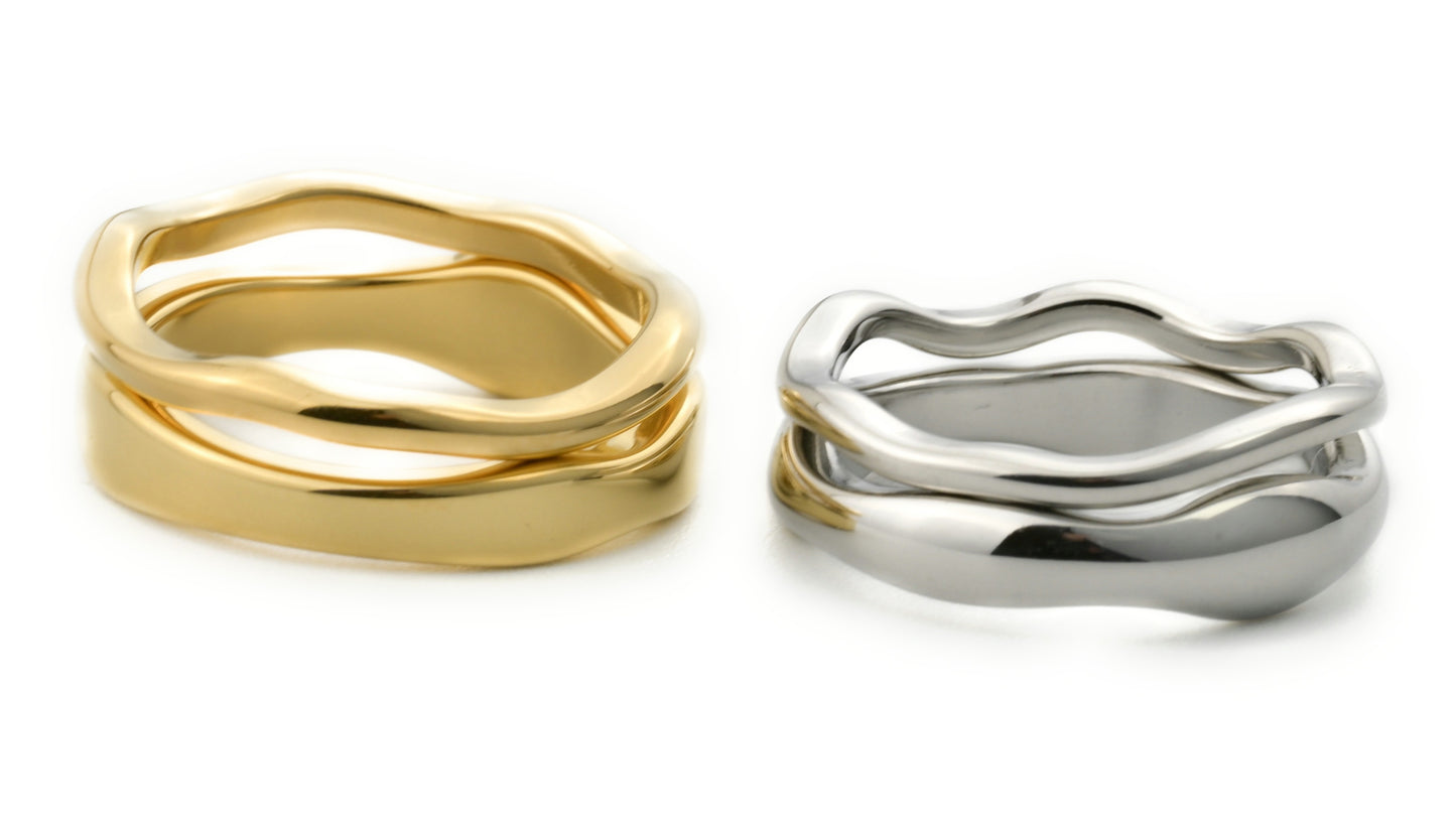 Wavy Ring Set