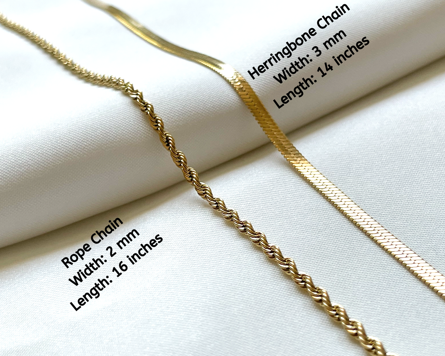 Herringbone Rope Necklace Set