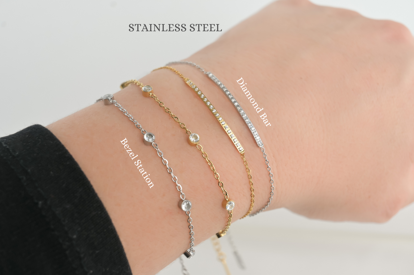 Silver Diamond Bracelets