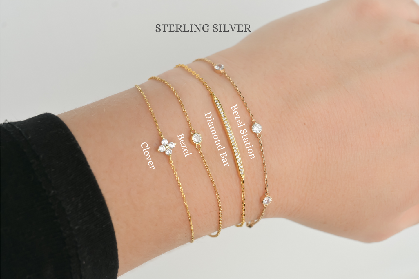 Silver Diamond Bracelets