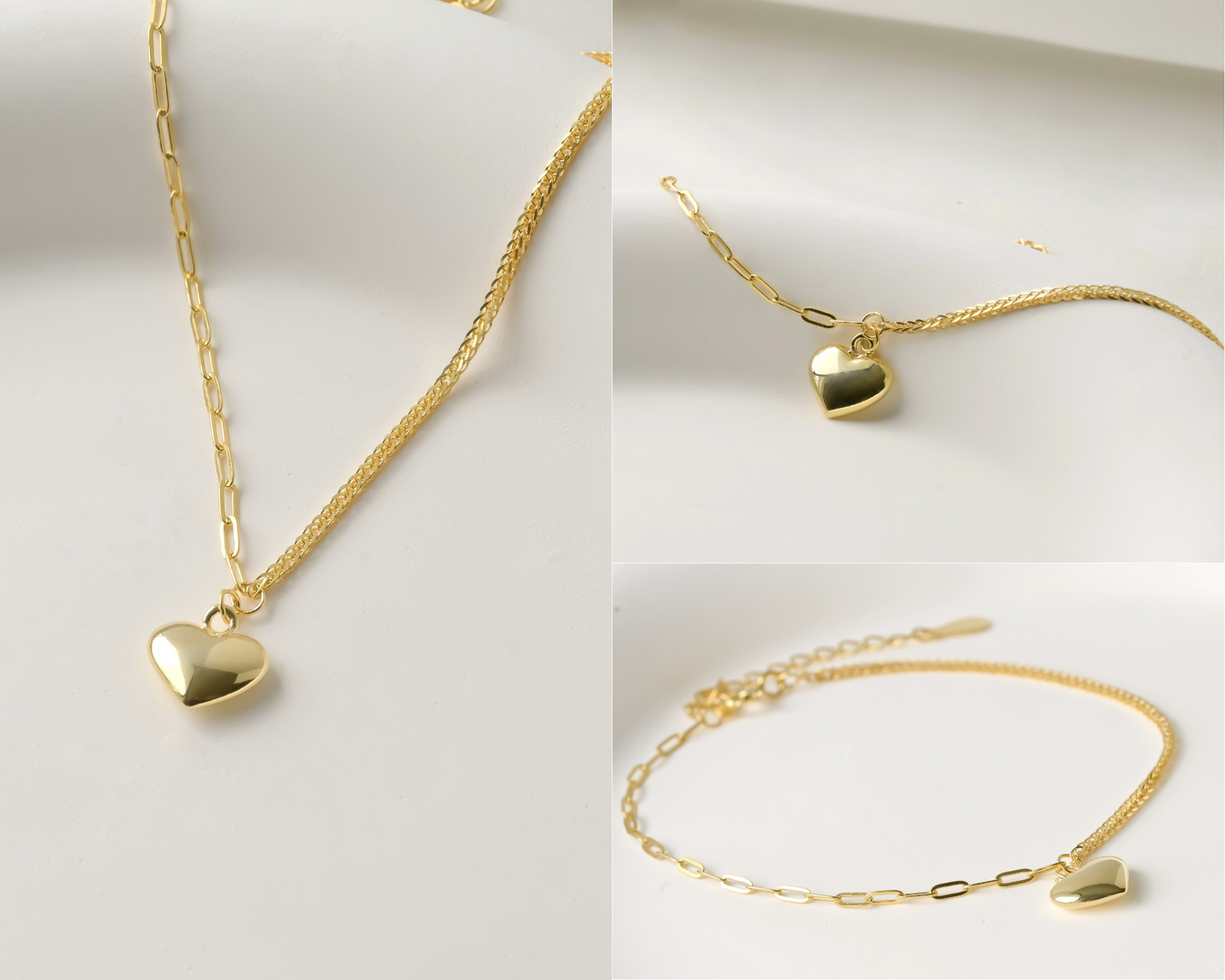 Puffy Heart Bracelet