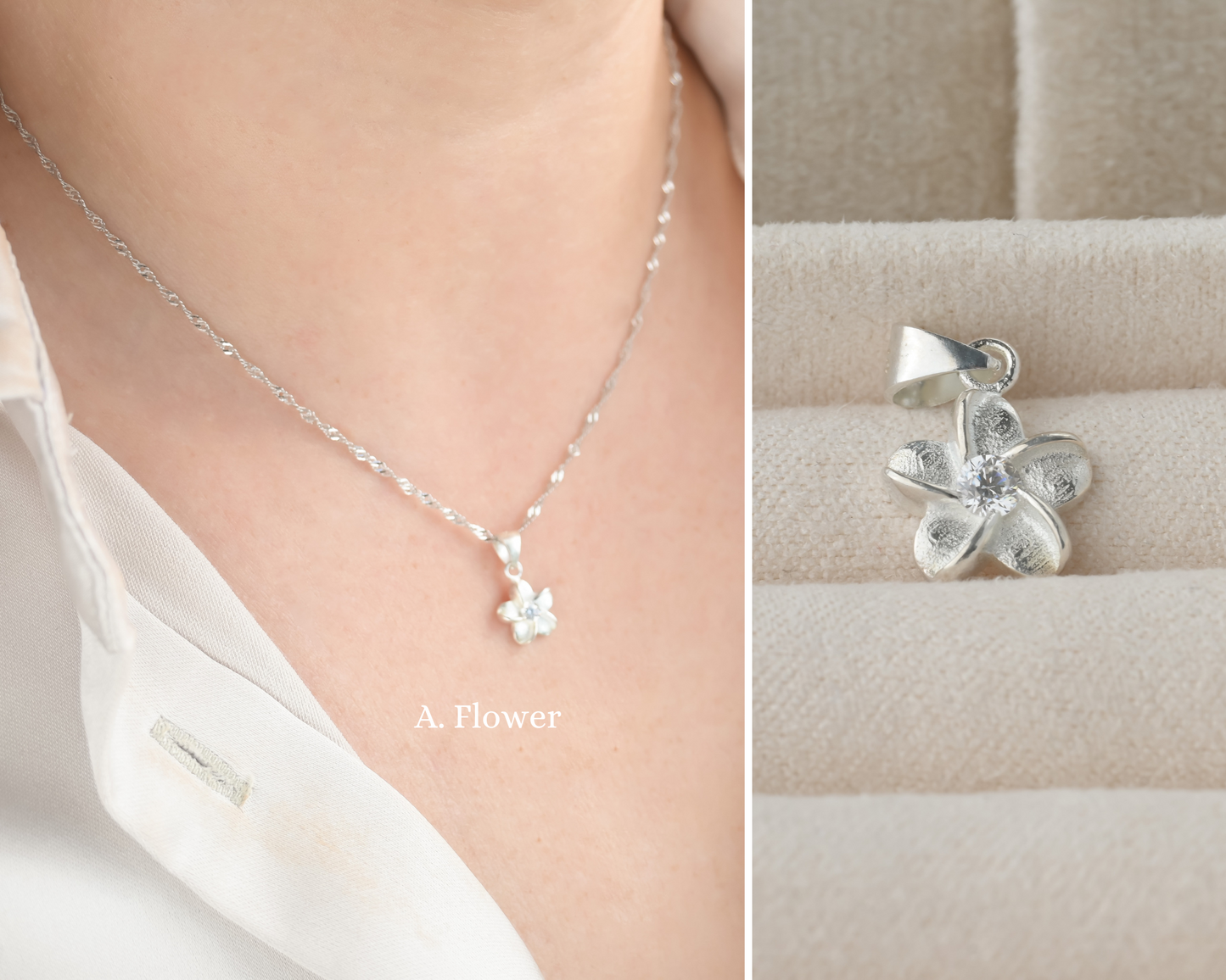 925 Silver Charm Necklace Collection- SILVER