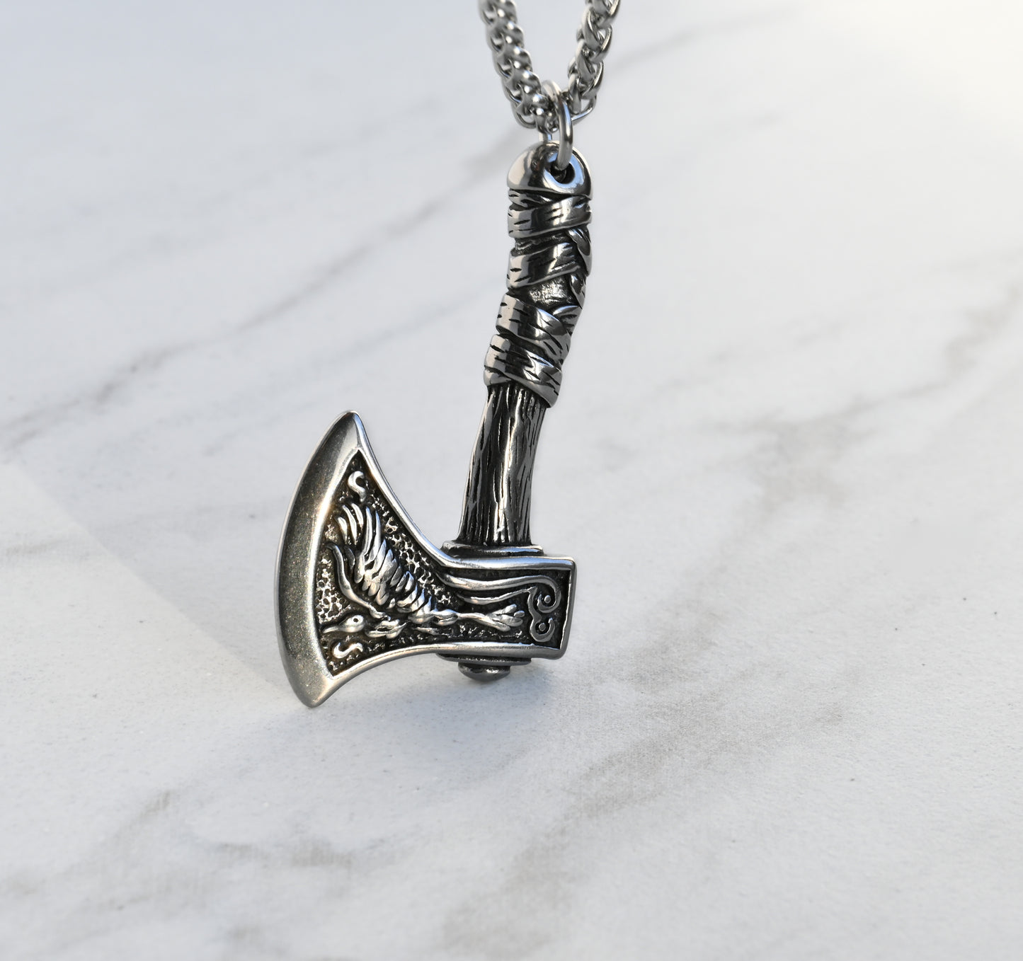 Men's Viking Axe Necklace
