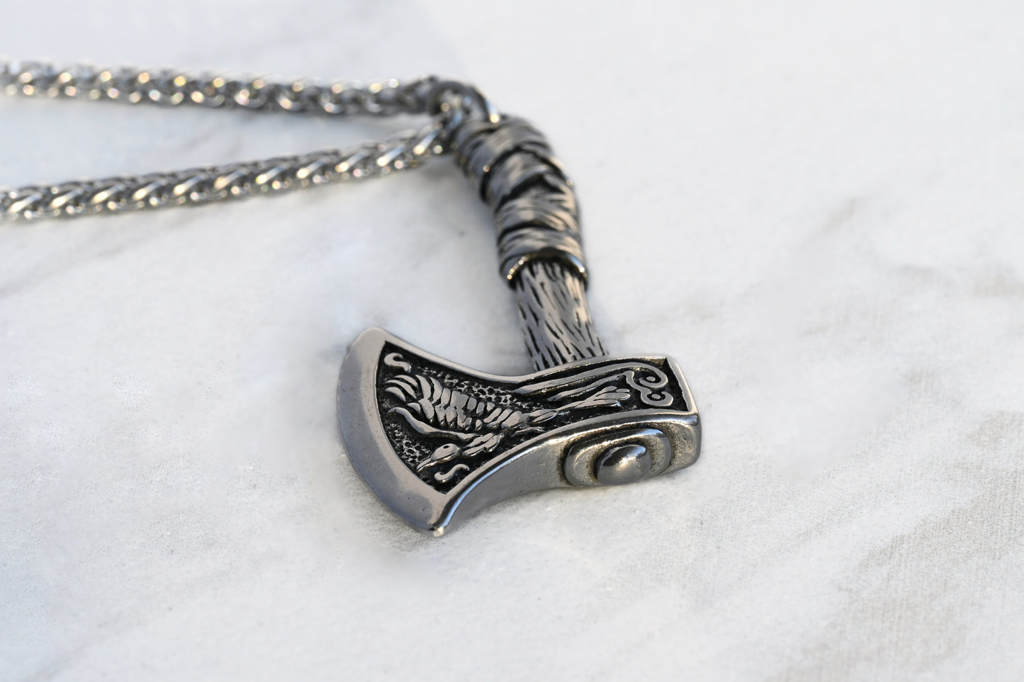 Men's Viking Axe Necklace