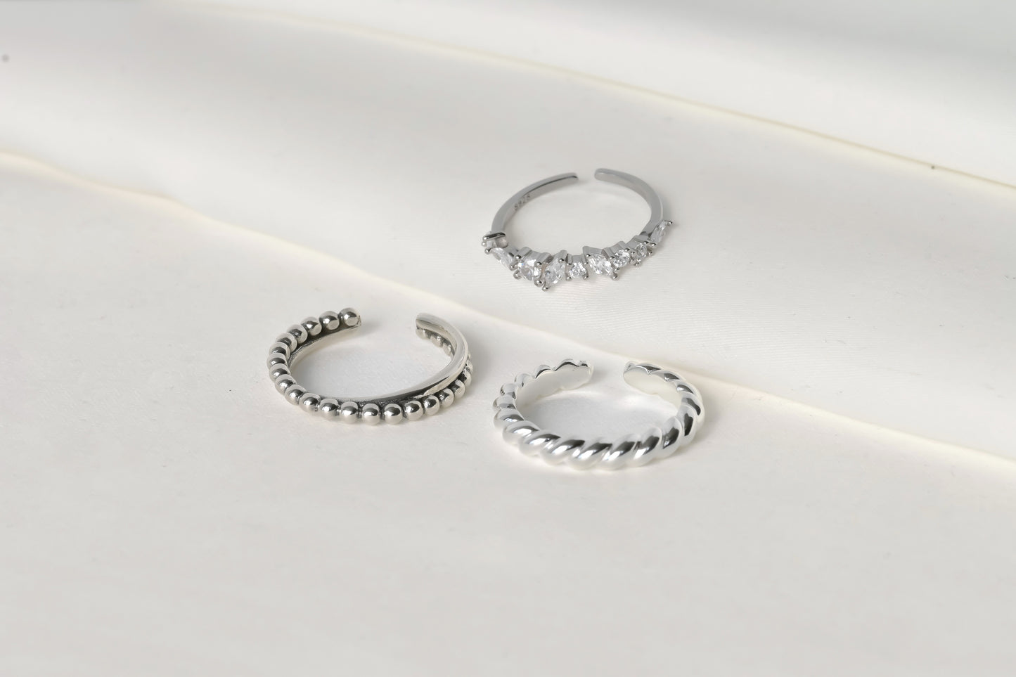 Silver Open Rings