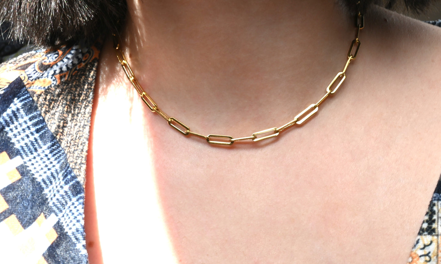 Bold Paperclip Necklace