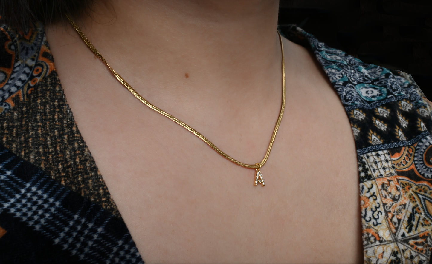 Diamond Initial Necklace