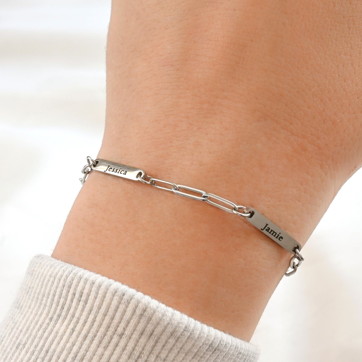 Multiple Name Bars Bracelet