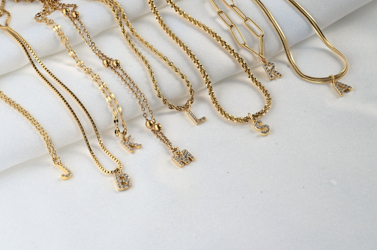 Diamond Initial Necklace