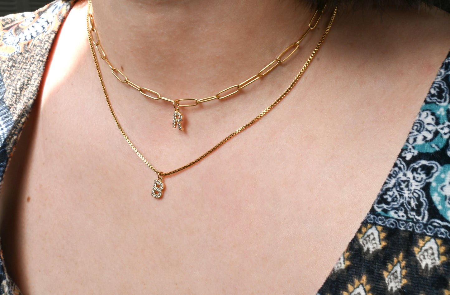 Diamond Initial Necklace