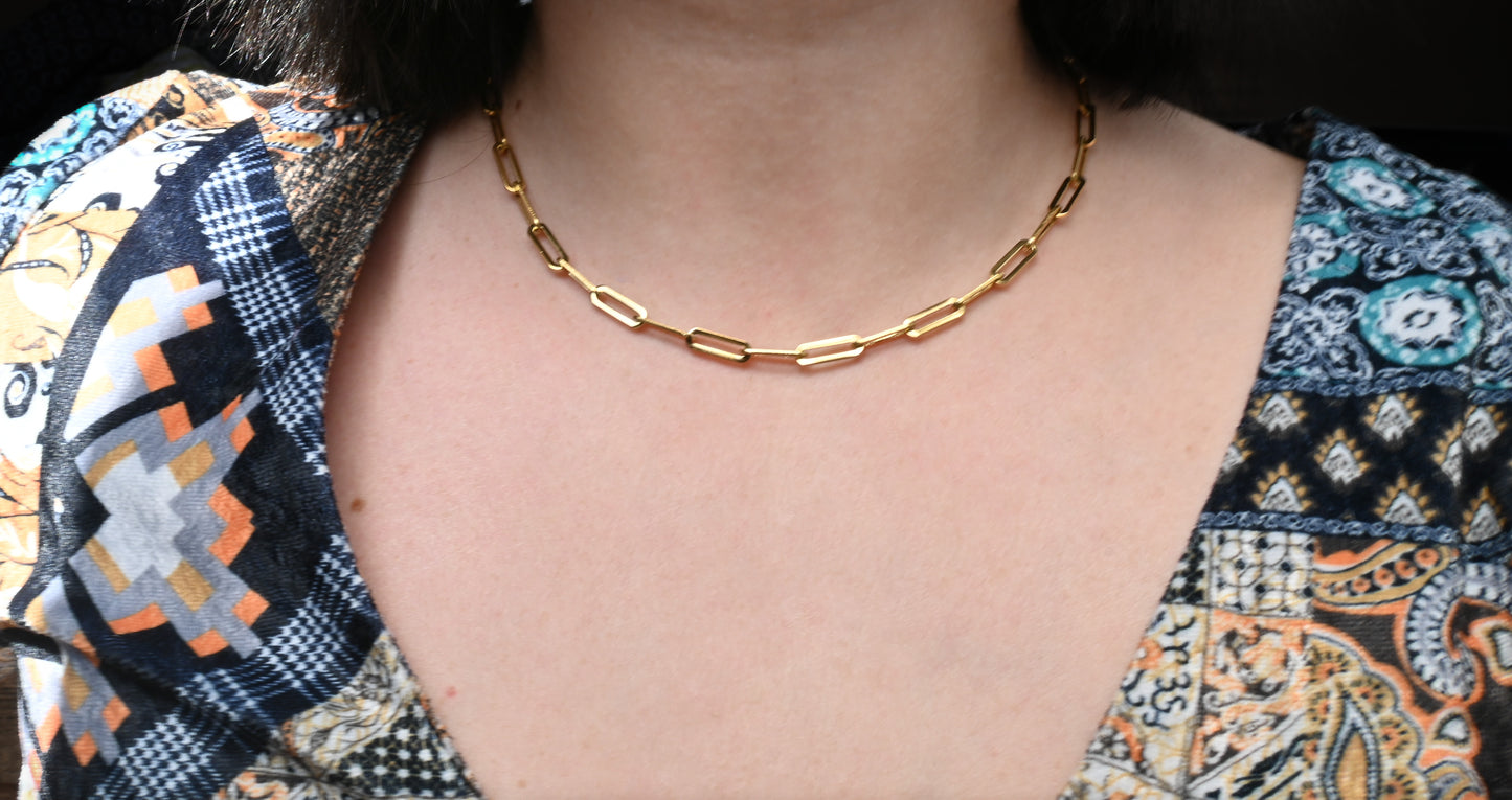 Bold Paperclip Necklace