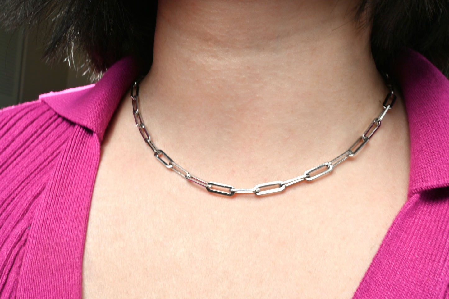 Bold Paperclip Necklace