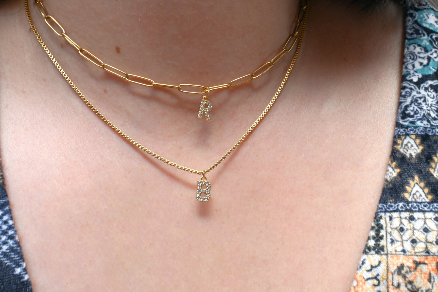 Diamond Initial Necklace