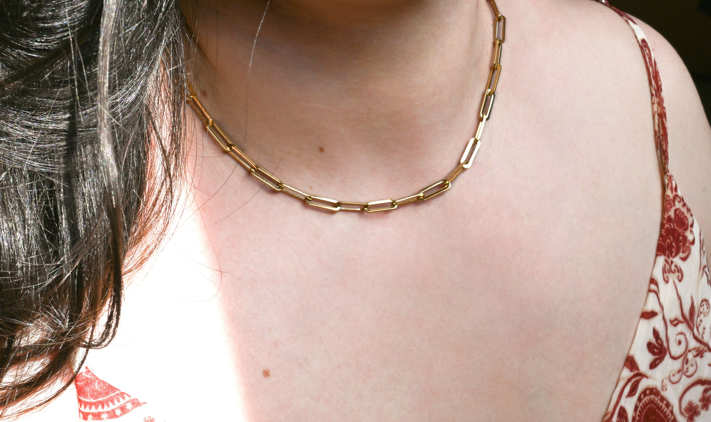 Bold Paperclip Necklace