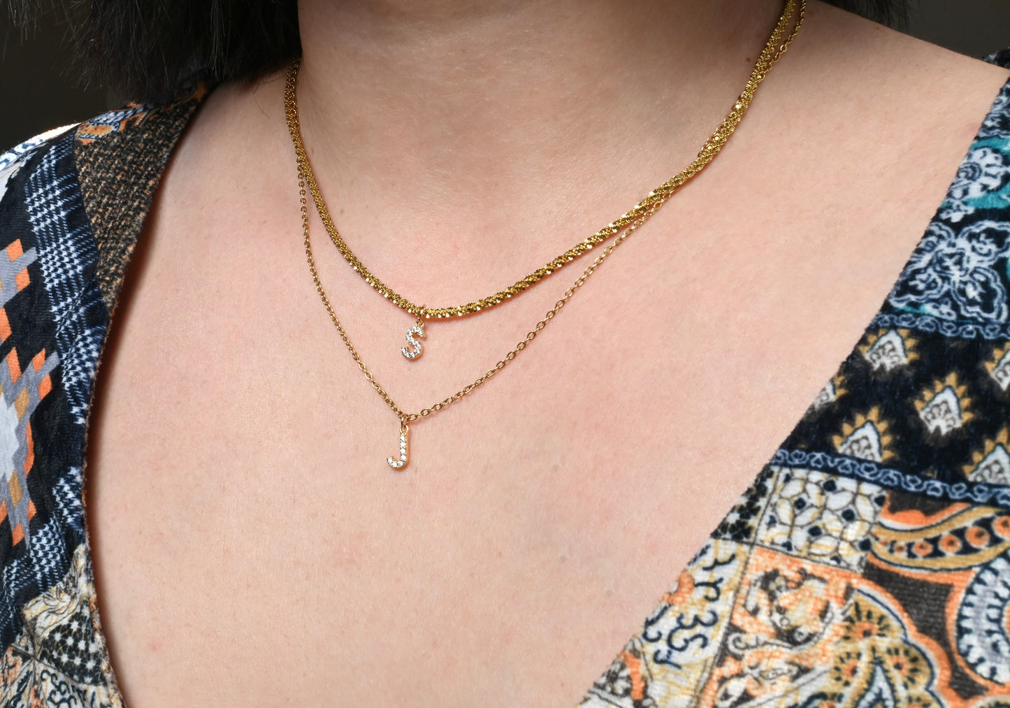 Diamond Initial Necklace