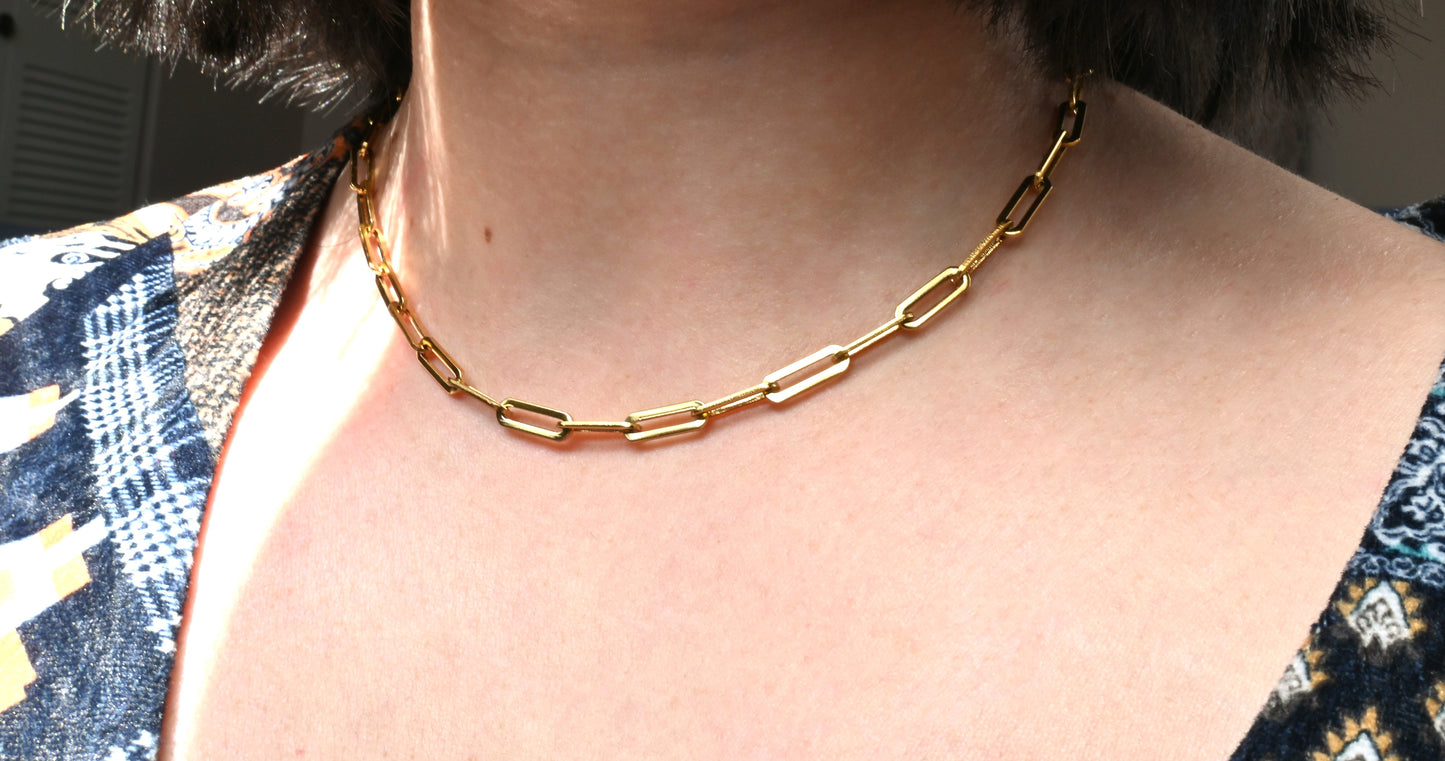 Bold Paperclip Necklace