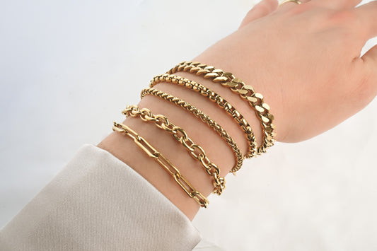 Chunky Gold Bracelets