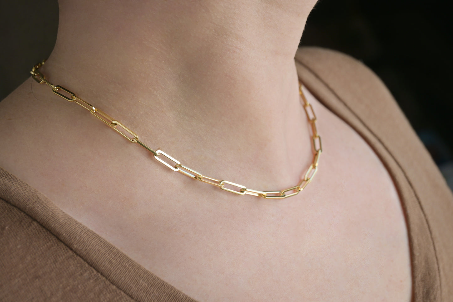 Bold Paperclip Necklace