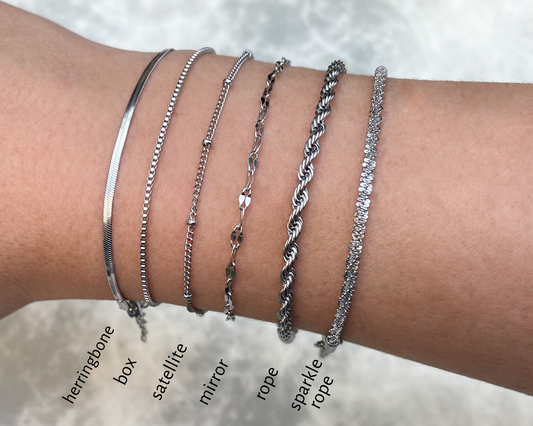 Dainty Silver Bracelets