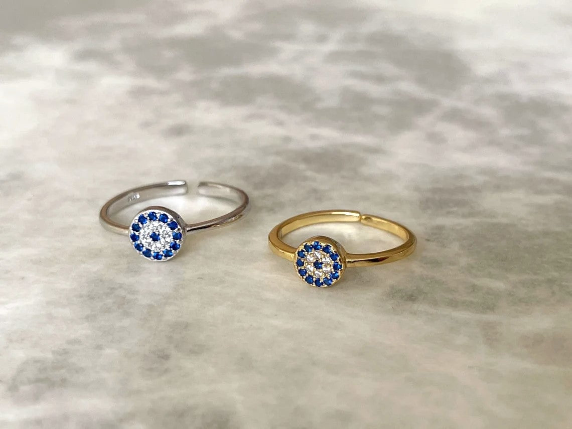 Open Evil Eye Ring