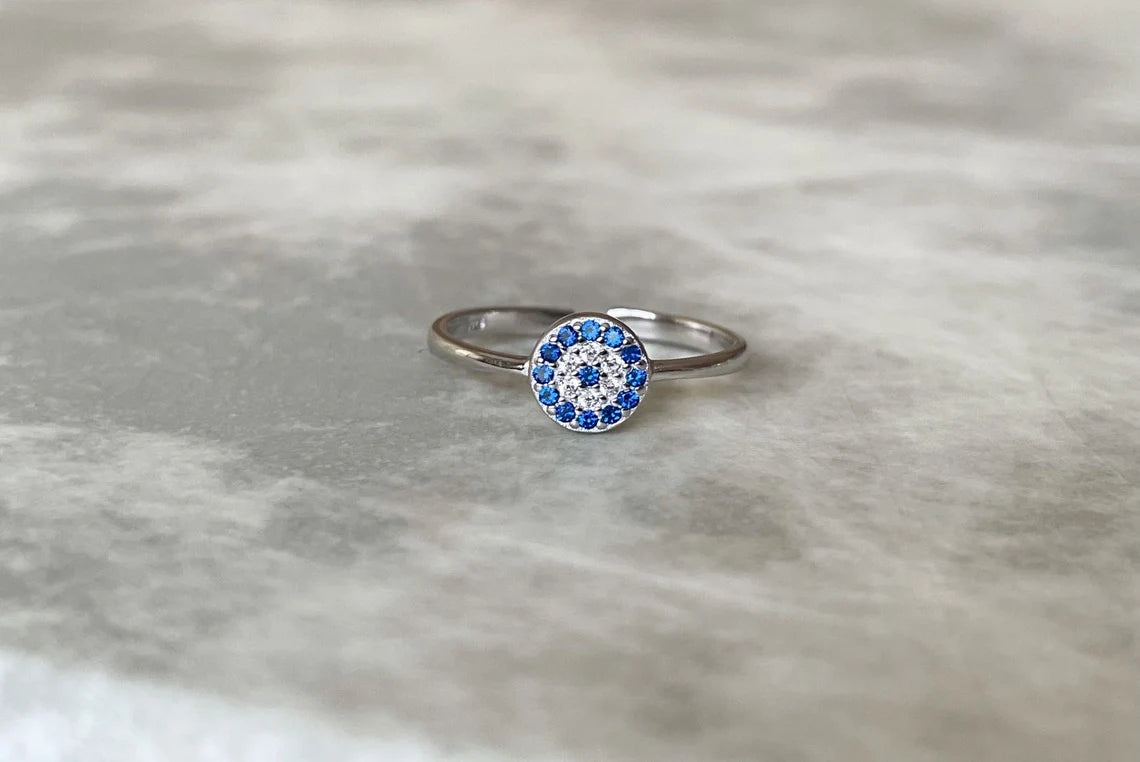 Open Evil Eye Ring