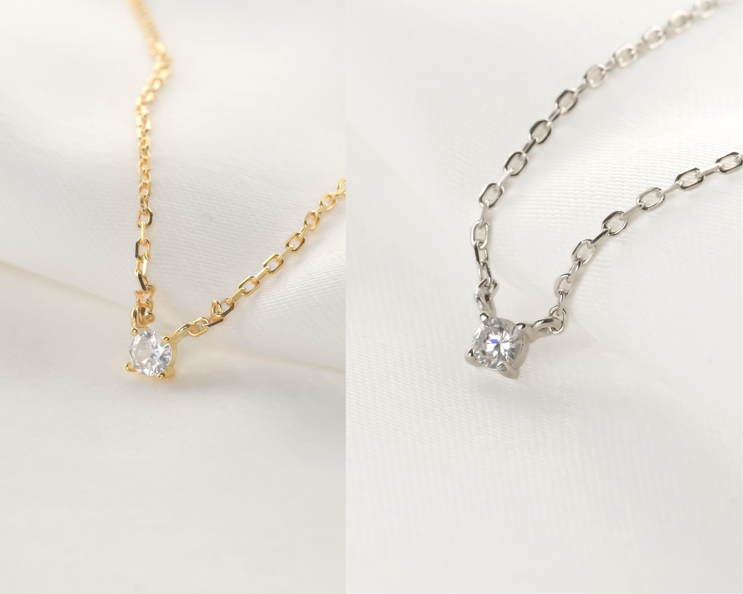 Silver Diamond Necklace