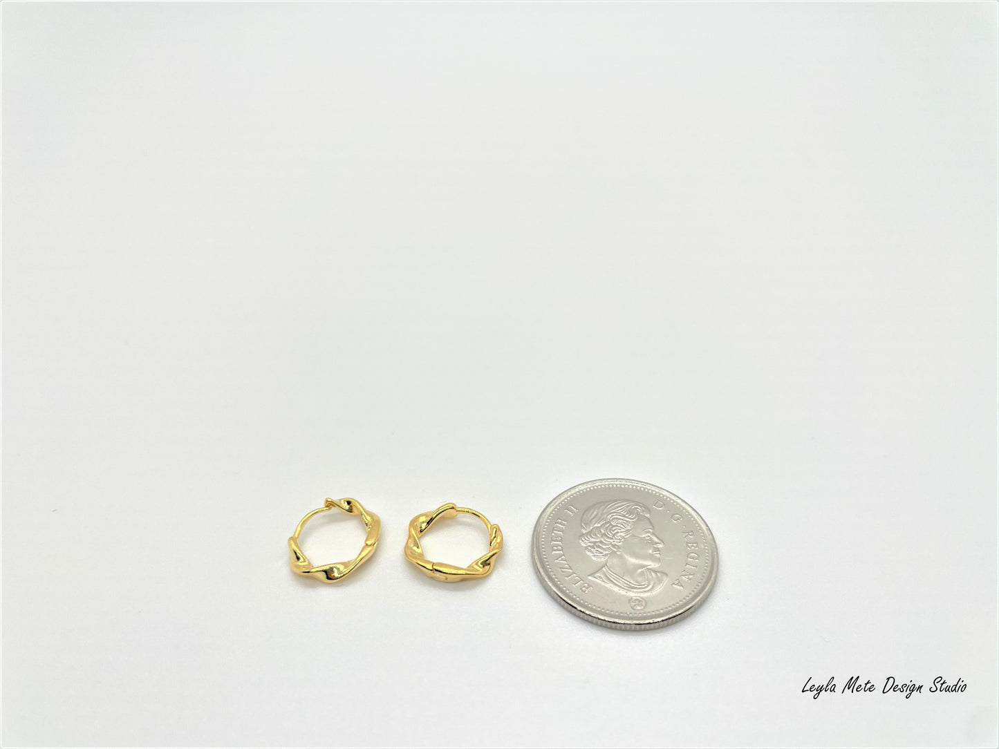 Twisted Huggie Earrings