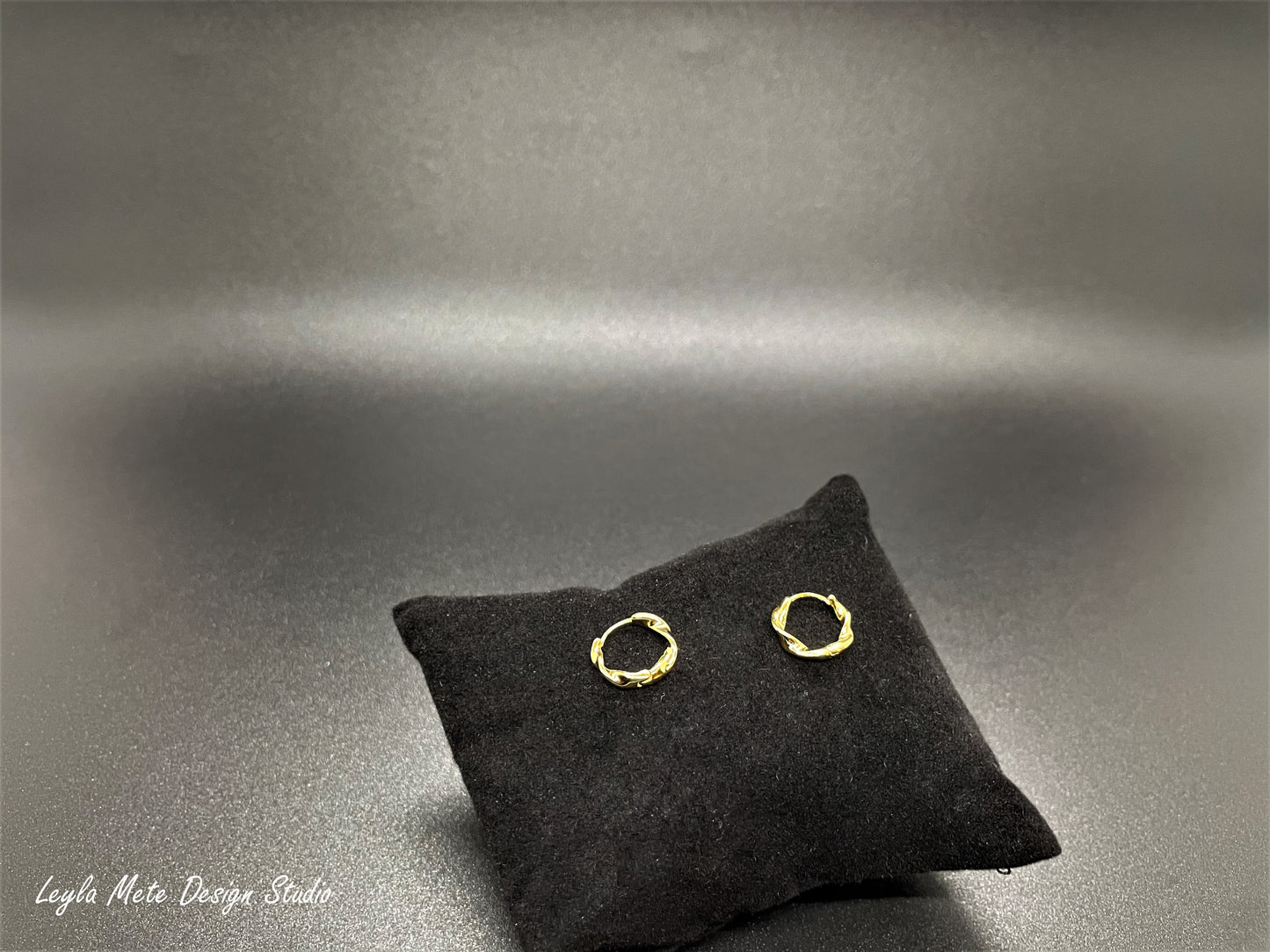 Twisted Huggie Earrings