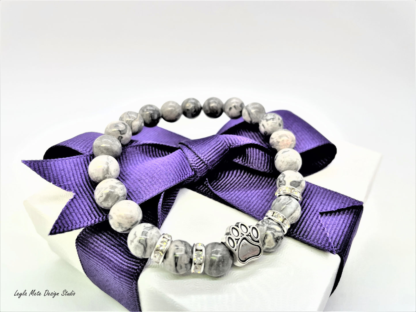 Paw Print Stretch Bracelet