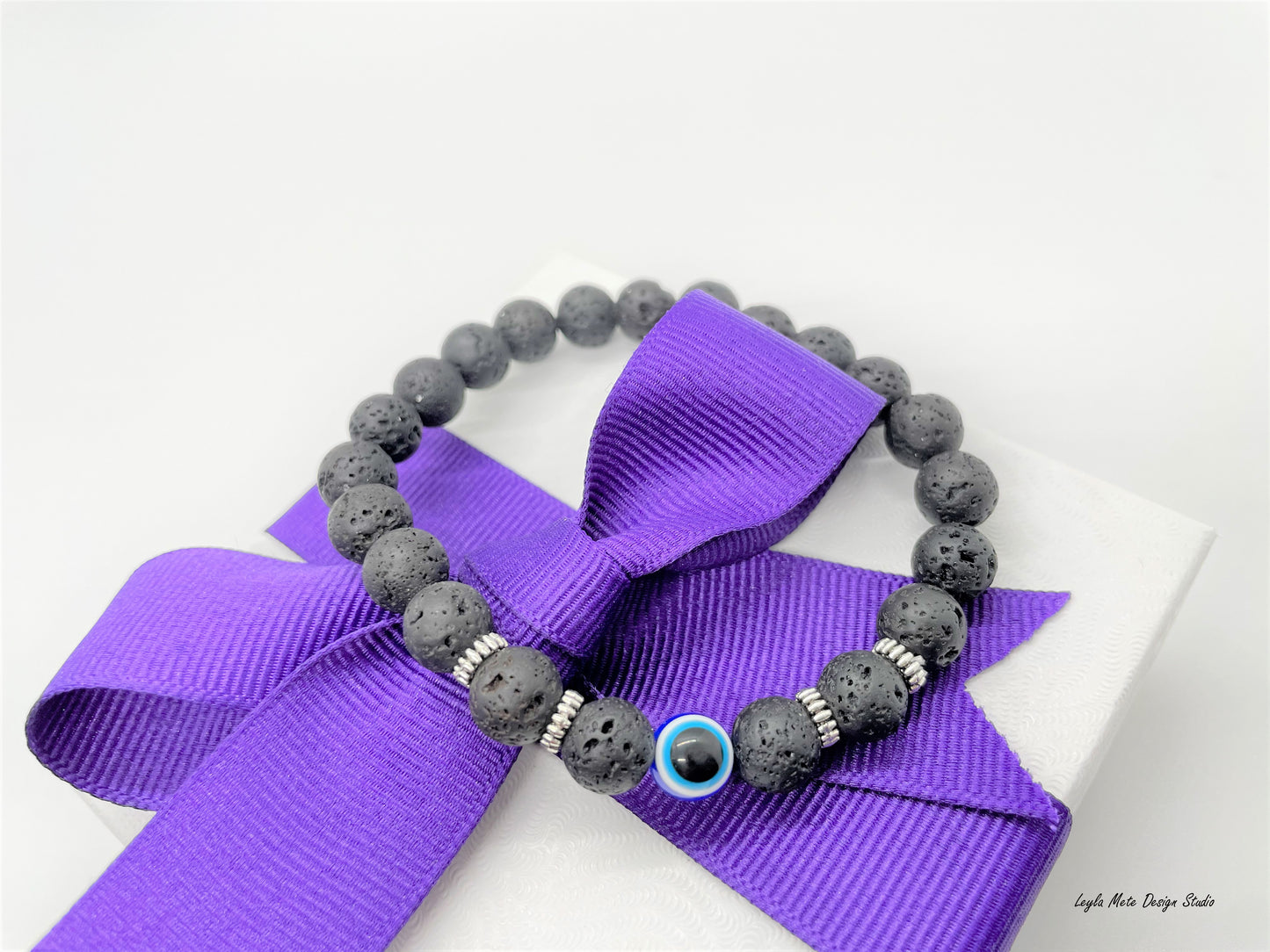 Evil Eye Natural Stone Bracelet