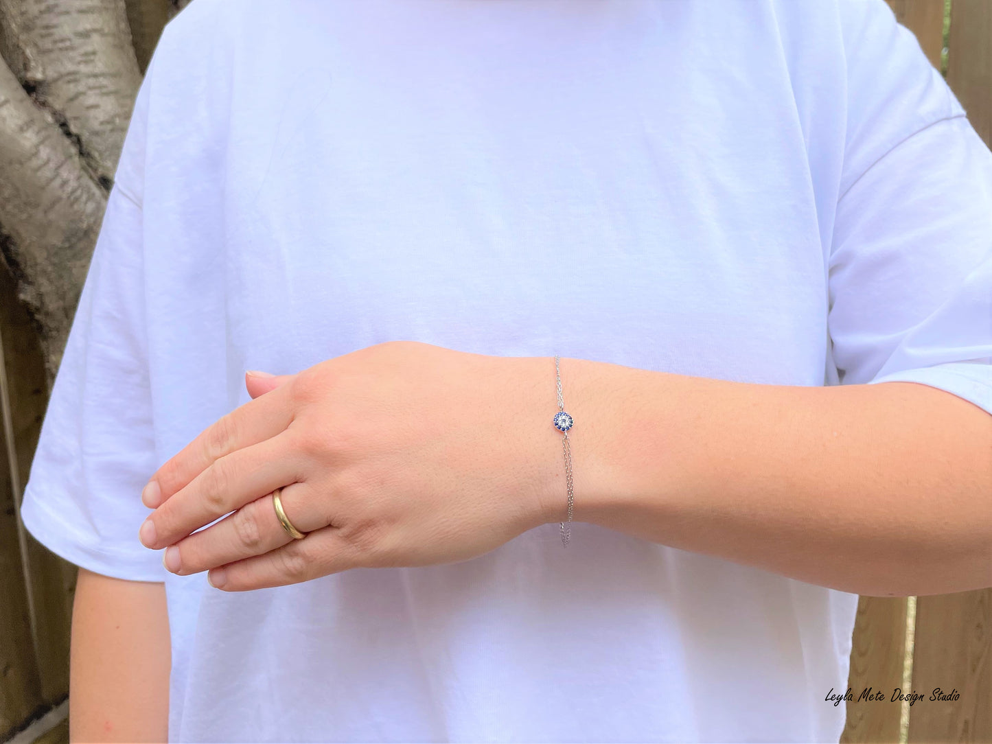 Duo Chain Evil Eye Bracelet