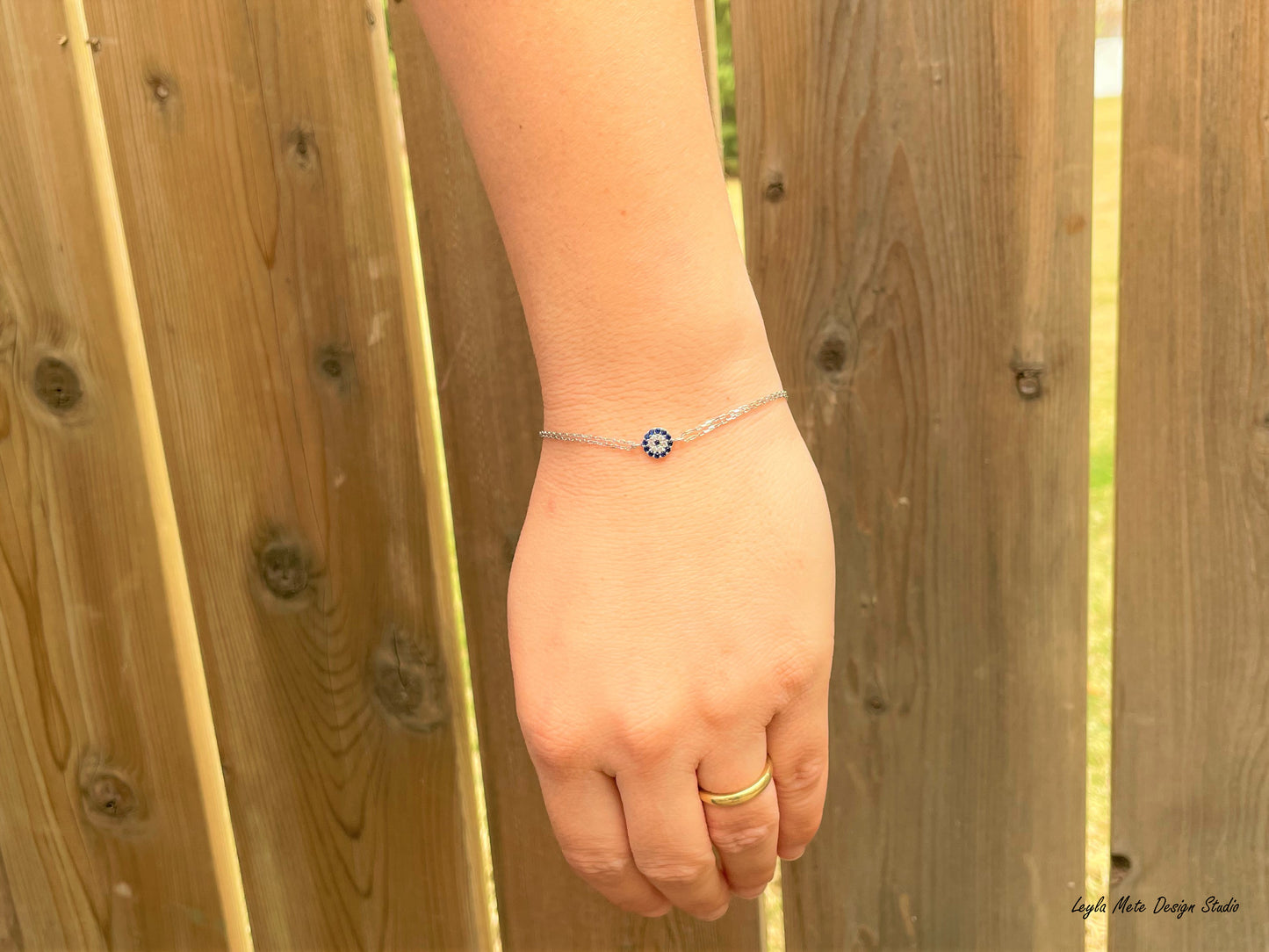 Duo Chain Evil Eye Bracelet