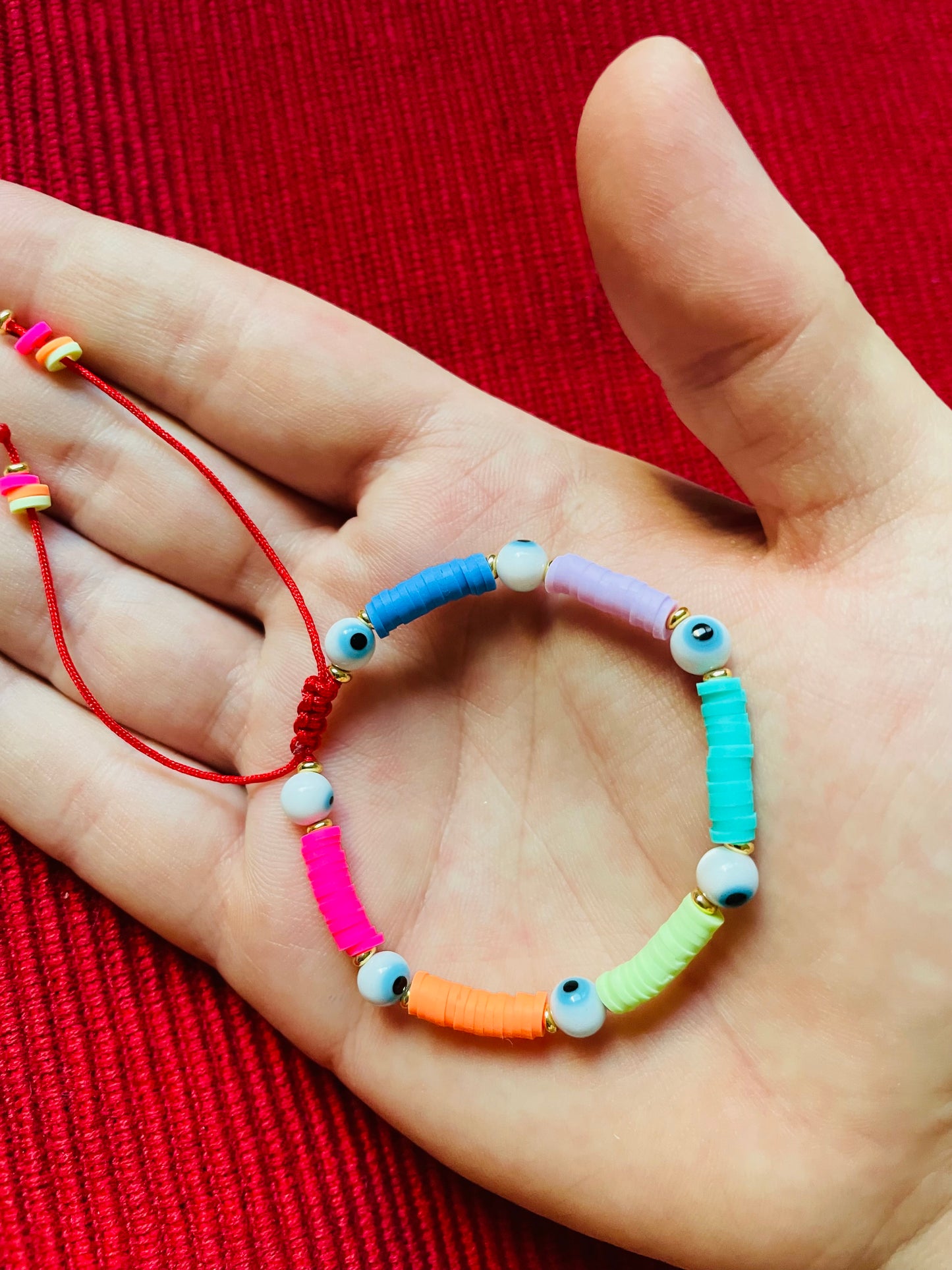 Heishi Evil Eye Bracelet