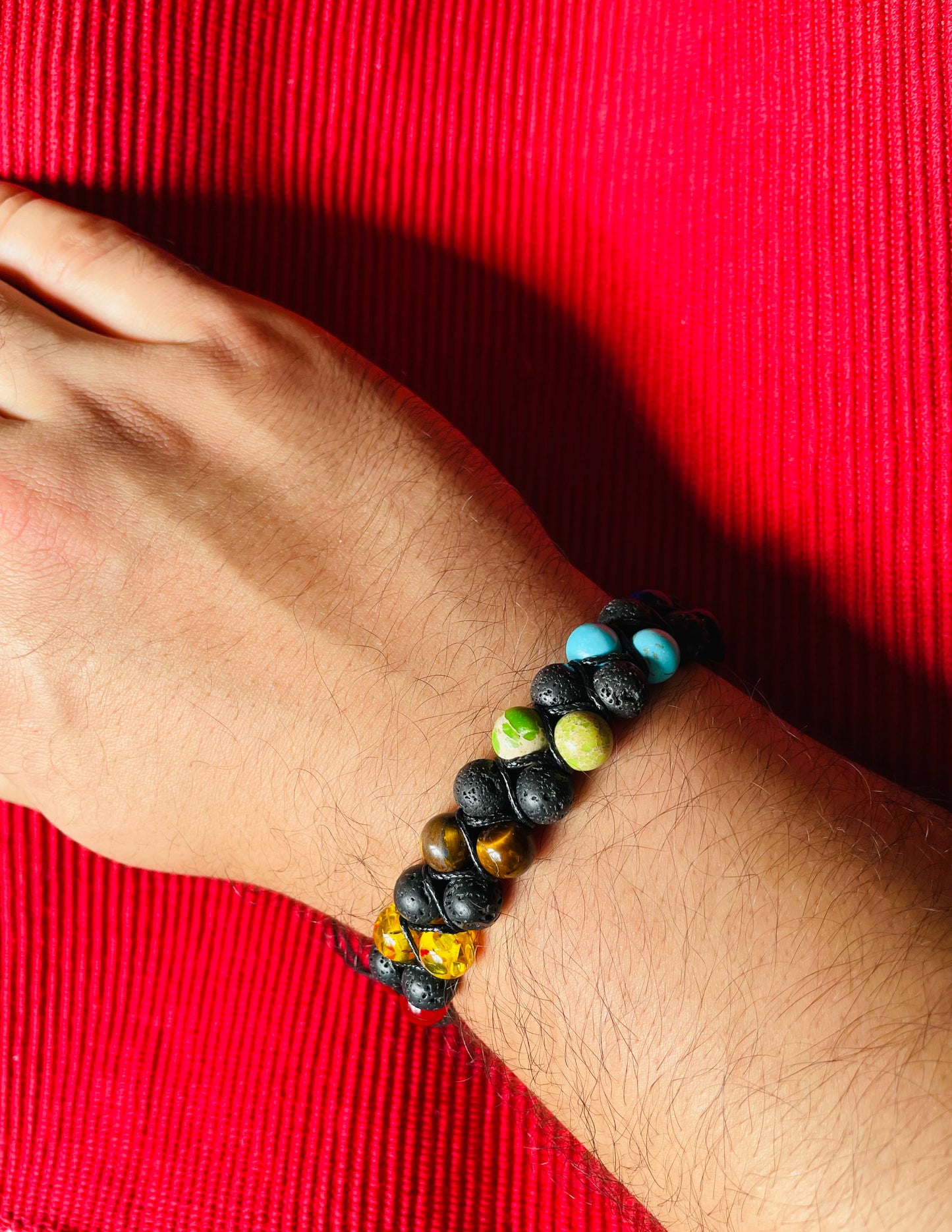 Men's Lava Chakra Bracelet
