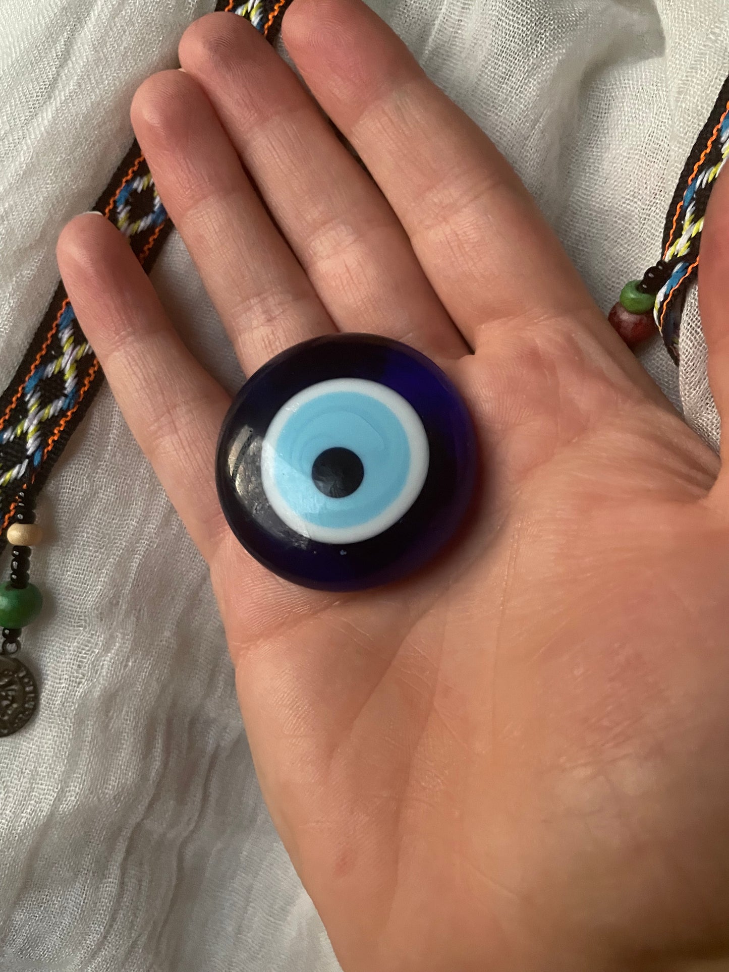 Glass Evil Eye Magnet