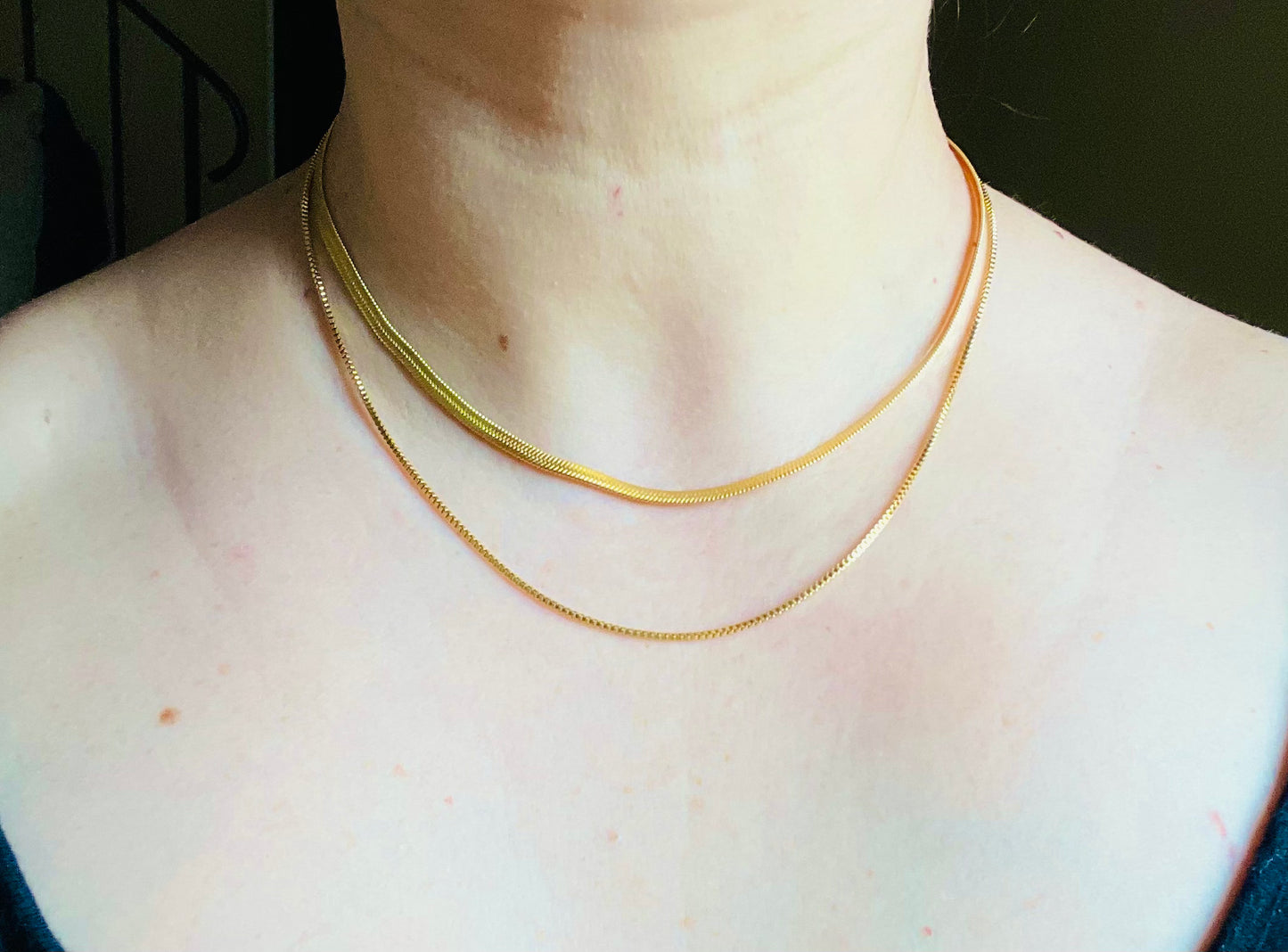 Layered Herringbone Necklace