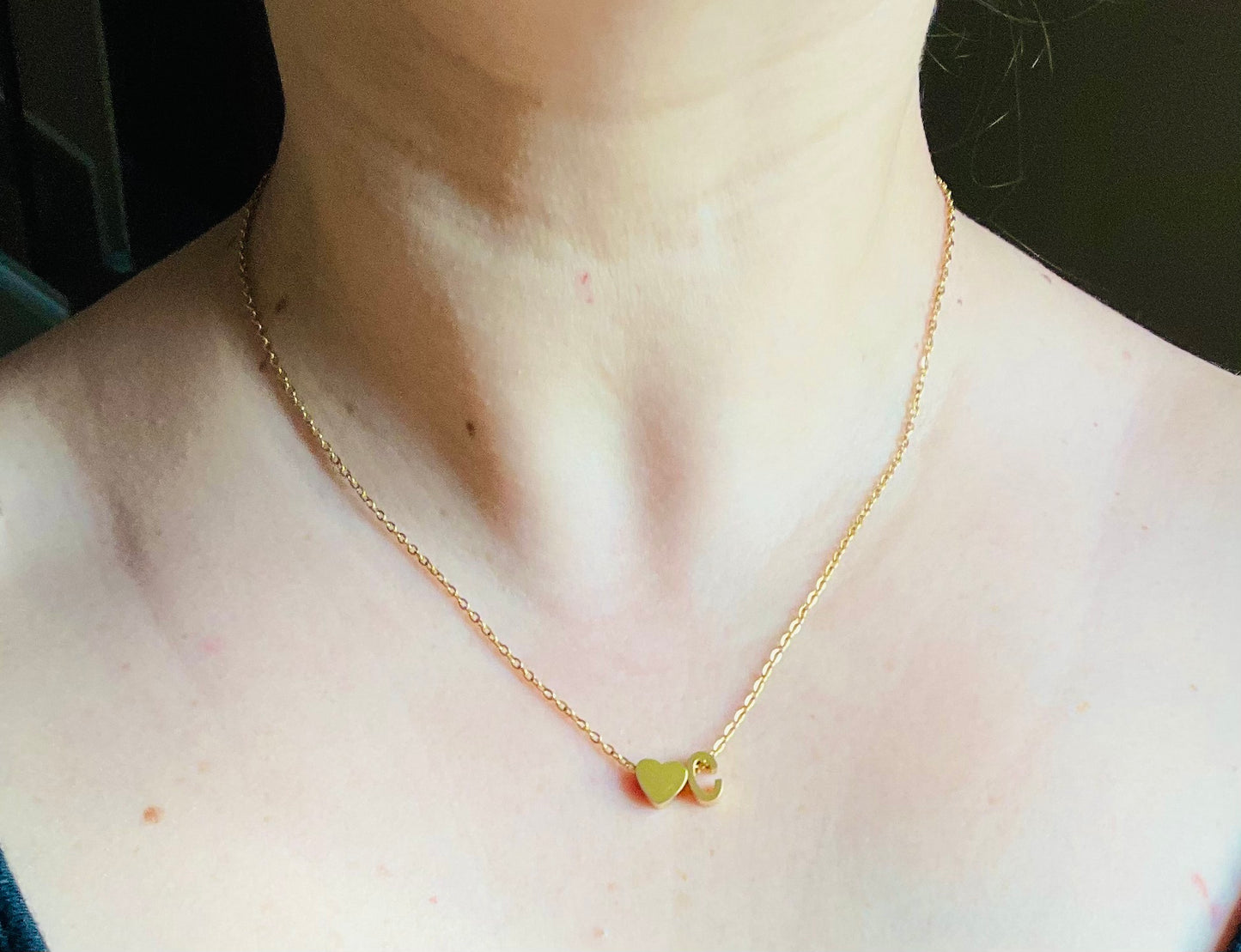 Initial Heart Necklace